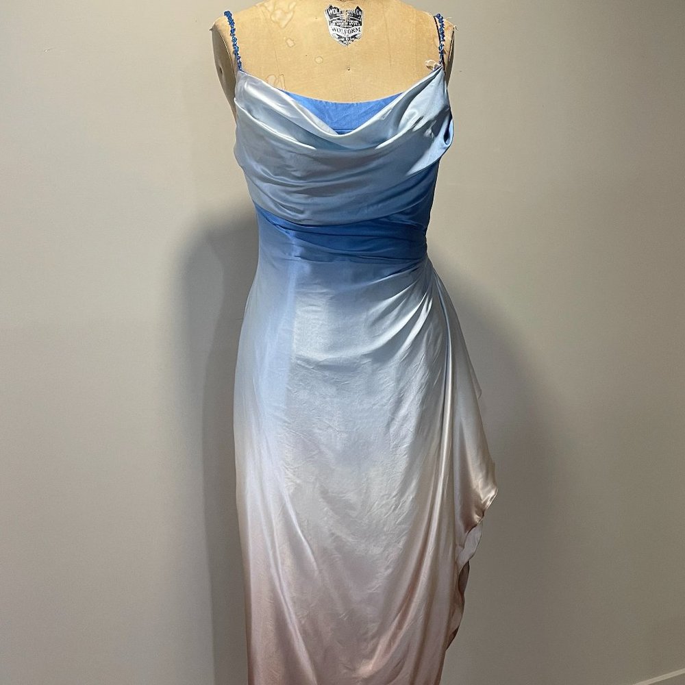 Silk Ombré Tie Dye Slip Gown